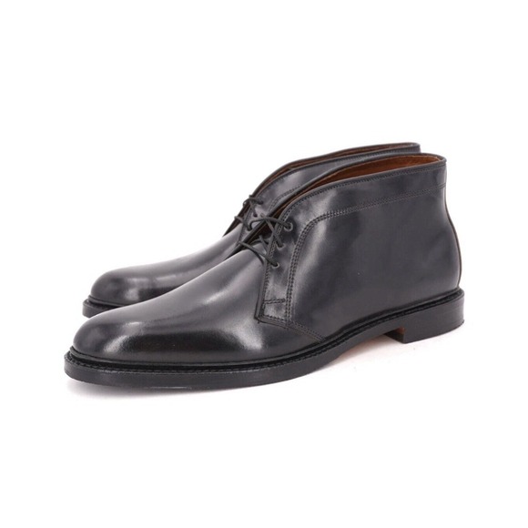 NEW ALLEN EDMONDS DUNDEE BLACK SHELL CORDOVAN CHUKKA BOOT Size 9.5 Display